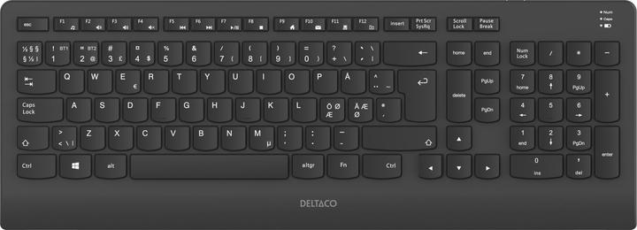 Image du produit Deltaco Bluetooth, clavier silencieux pleine taille (Allemagne, Sans fil)