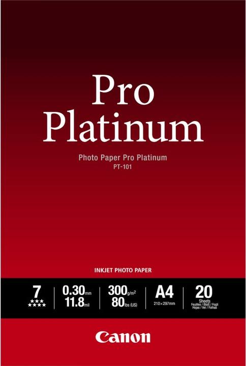 Image du produit Canon Papier photo Pro Platinum (300 g/m², A2, 20 x)