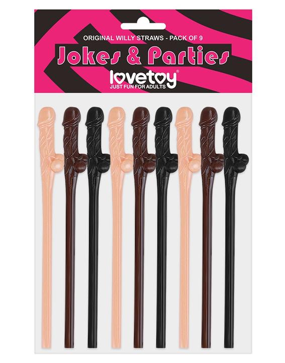 Image du produit Lovetoy Pailles Willy Réaliste (pack de 9) (Jeux de dés, Anglais)