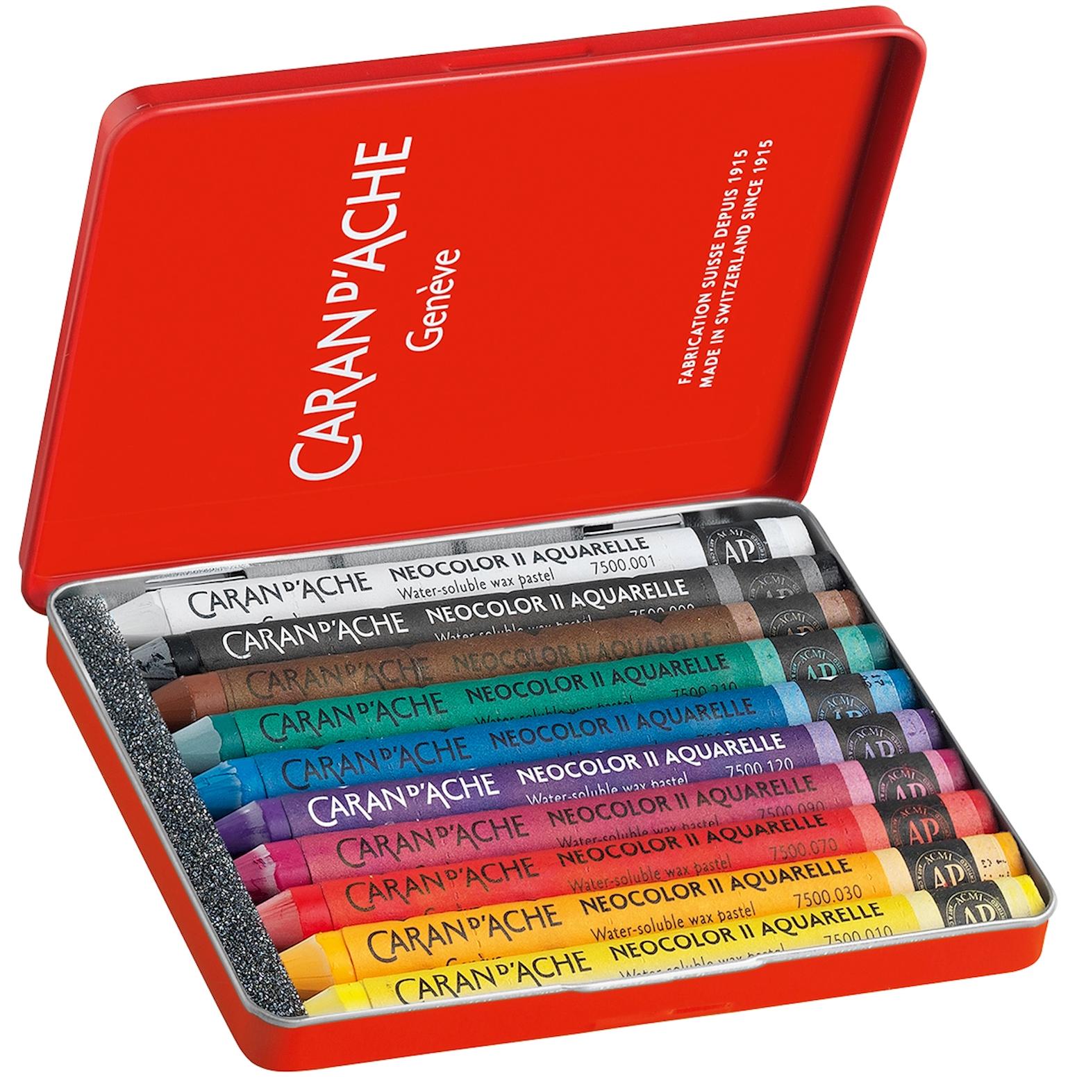 Thumbnail - Caran d'Ache, Malstifte, Wachspastelle Neocolor II (Multicolor, 10 x)
