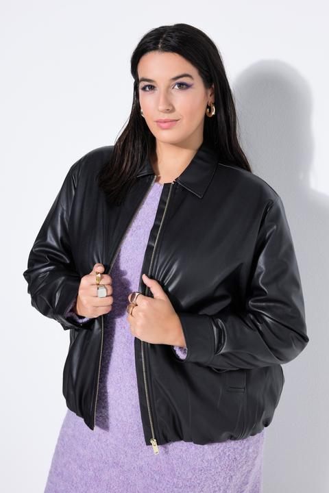 Actual product image Studio Untold Leather-look blouson, oversized, zip, fully lined (42, 44)
