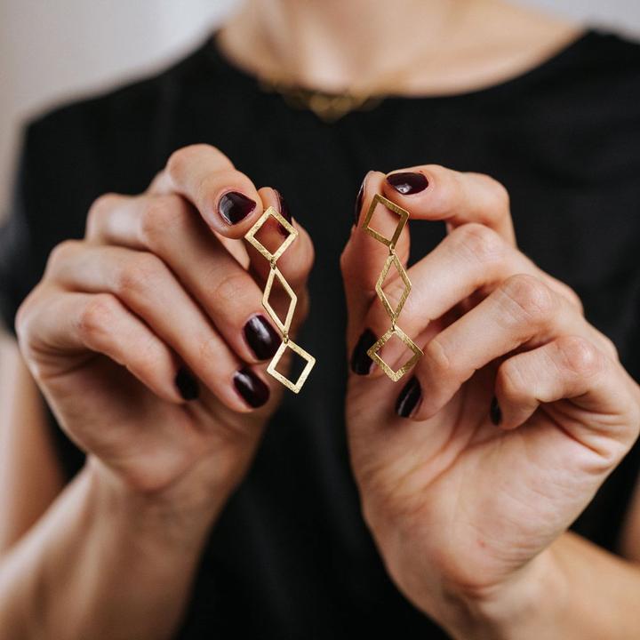 Immagine prodotto Der Kettenmacher Orecchini a rombo (Argento)