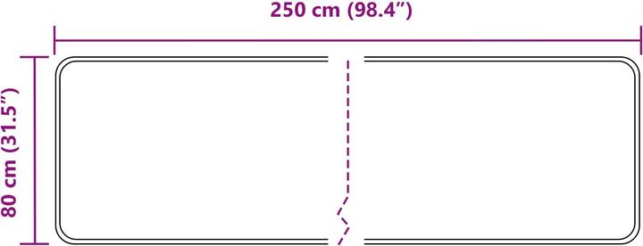Produktbild vidaXL Läufer Teppich (250 x 80 cm)