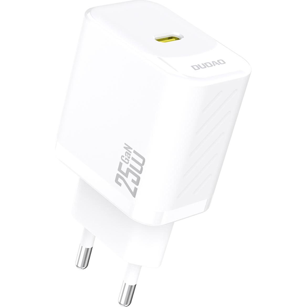Dudao Bianco A27eu 25W Gan Charger White (25 W, 1 Porzione), Caricatore Usb,