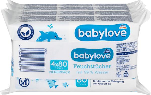 Actual product image dm babylove Wet wipes (320 Piece)