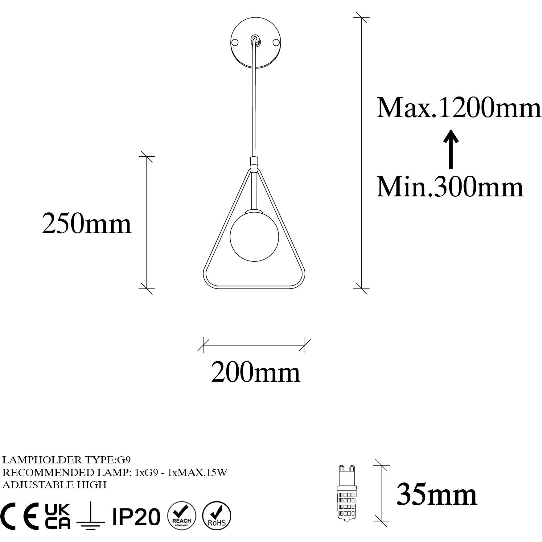 Thumbnail - Opviq, Wandleuchte + Deckenleuchte, Gia (G9)
