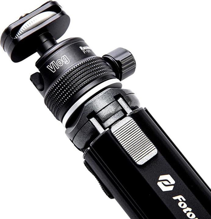 Actual product image Fotopro statyw Vlogger Mini (SY-390 + P-1HX) - szary (Metal)