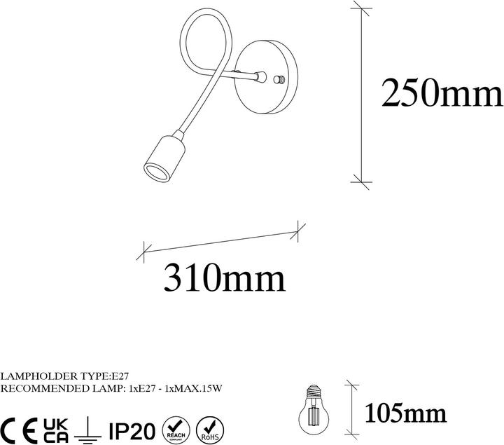 Produktbild Opviq Castiel (E27)
