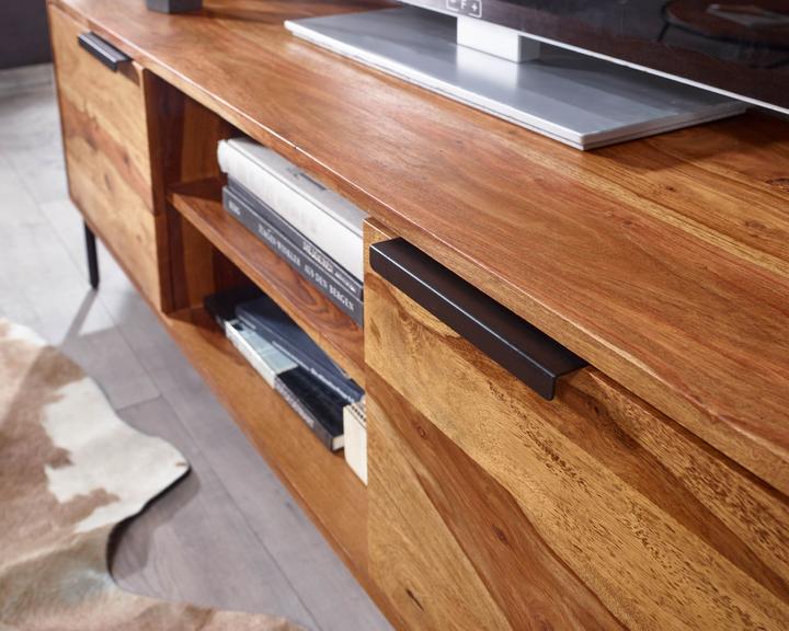 Actual product image FineBuy Lowboard Sheesham Brown