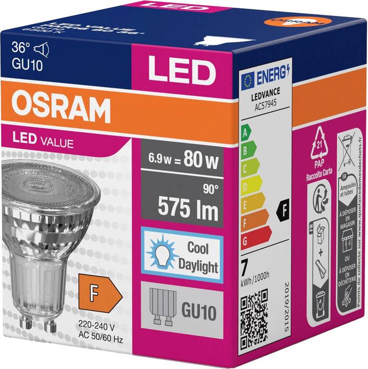 Produktbild Osram Led Value Par16 (GU10, 575 lm, 1 x)