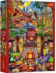 Immagine prodotto Trefl Puzzle 2x500 Ein Ausflug in die Berge