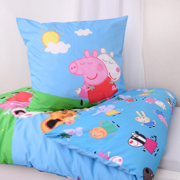 Actual product image Herding Baby Best Babybettwäsche & Bettsets Wende-Bettwäsche 135 x 200 cm - Peppa Pi