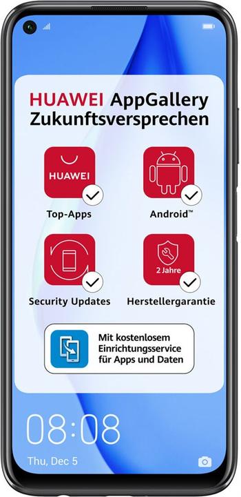 Produktbild Huawei P40 Lite (128 GB, Midnight Black, 6.40", Hybrid Dual SIM, 48 Mpx, 4G)