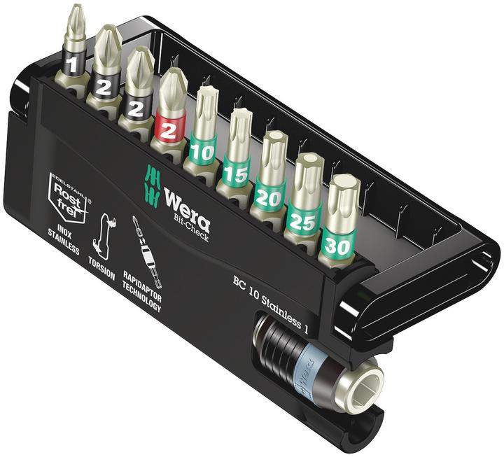 Produktbild Wera Bit-Check Satz Edelstahl PH/TX 9-teilig