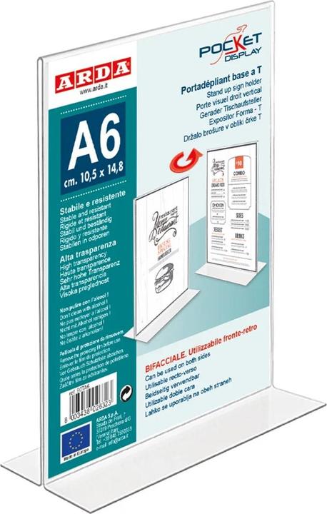Image du produit Arda Présentoir de table T-format A6 (A6)