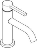 Immagine prodotto Kludi Miscelatore per lavabo NOVA FONTE PURA75 senza scarico cromo