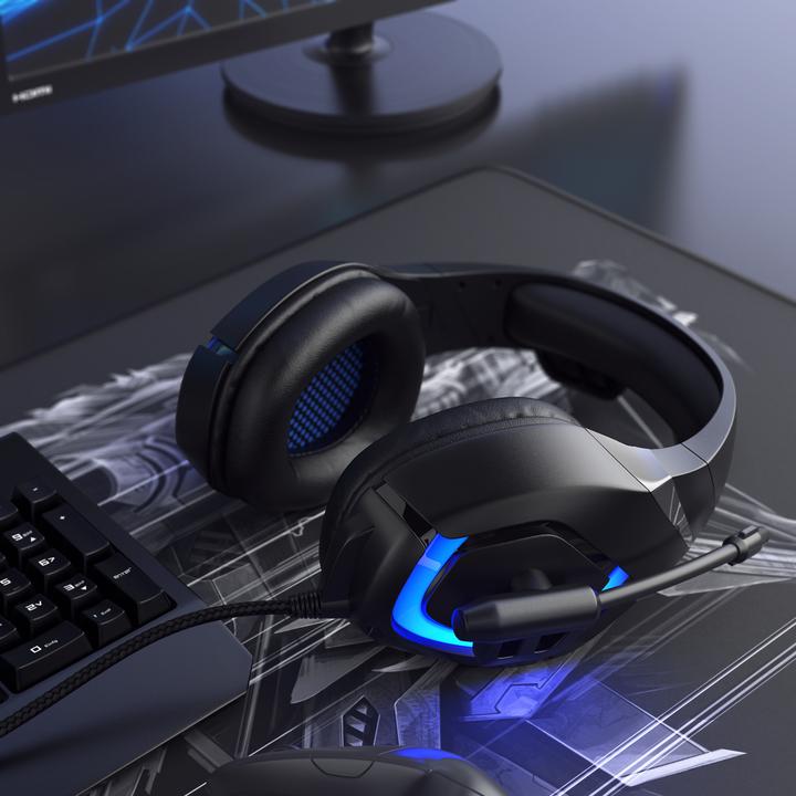 Actual product image CSL Gaming Headset, USB Headphones with Microphone for PC, PS4 / 4 Pro (Cable)