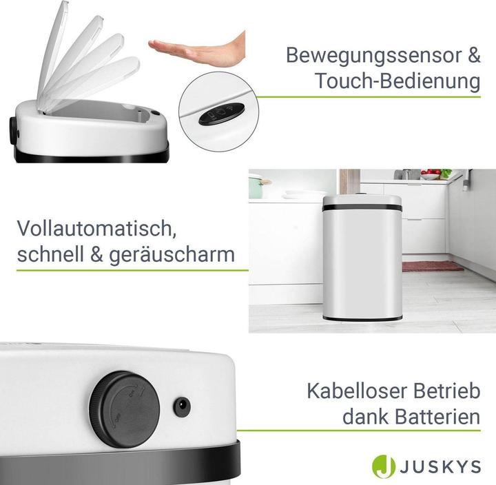 Image du produit Juskys Poubelle automatique avec capteur (50 l)