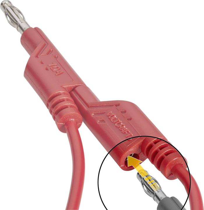 Actual product image Voltcraft 4 mm PVC measuring cable 1 mm² 1 m