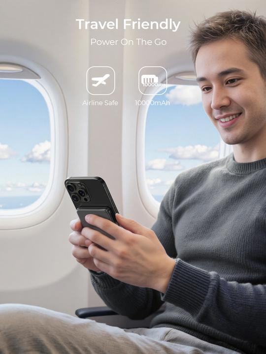 Actual product image Aukey Mag Fusion Slim (10000 mAh, 20 W, 36 Wh)