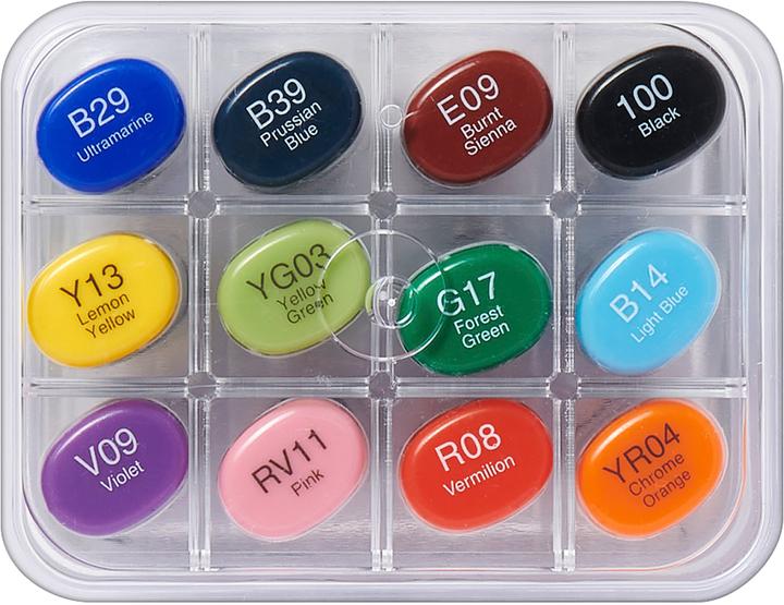 Image du produit Copic Marqueurs sketch (Gris clair, 5 mm, 12 x)