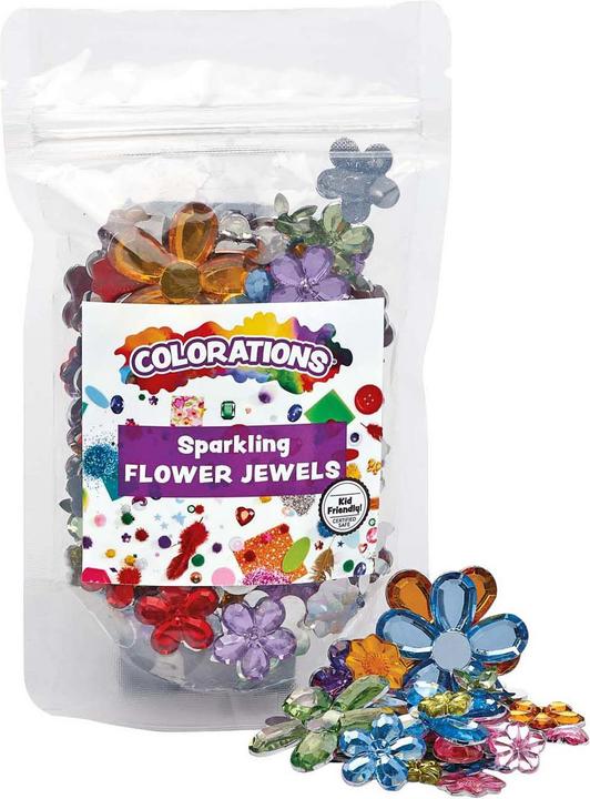 Produktbild Colorations Farbige Blumen-Strasssteine, 300 Stück.