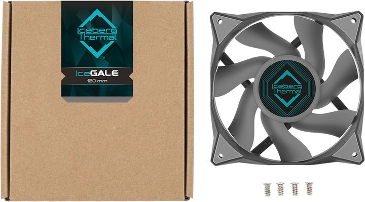Image du produit Iceberg Thermal IceGALE Boîtier d'ordinateur Ventilateur 12 cm Gris 1 pièce(s) (120 mm, 1 x)