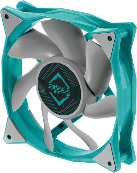 Image du produit Iceberg Thermal IceGALE Boîtier d'ordinateur Ventilateur 12 cm Turquoise 1 pièce(s) (120 mm, 1 x)
