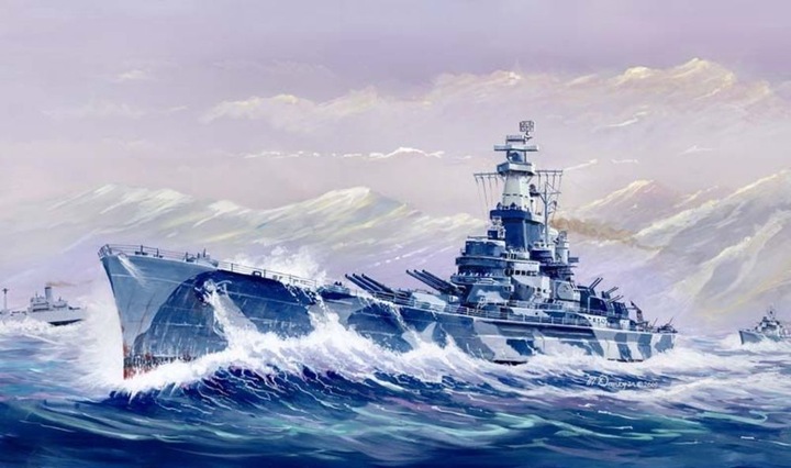 Actual product image Trumpeter USS Alabama (BB-60)