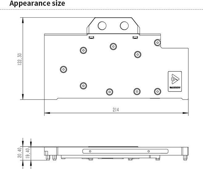 Actual product image Barrow LRC2.0 full coverage GPU Water Block for Colorful BATTLEAX 3090 Aurora