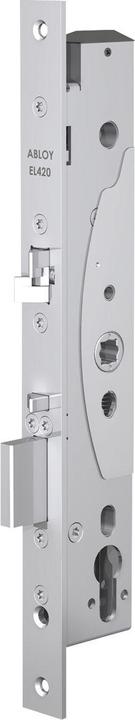 Assa Abloy EL 420 electric security lock, DM 35, forend 24x300 mm, stainless steel effect