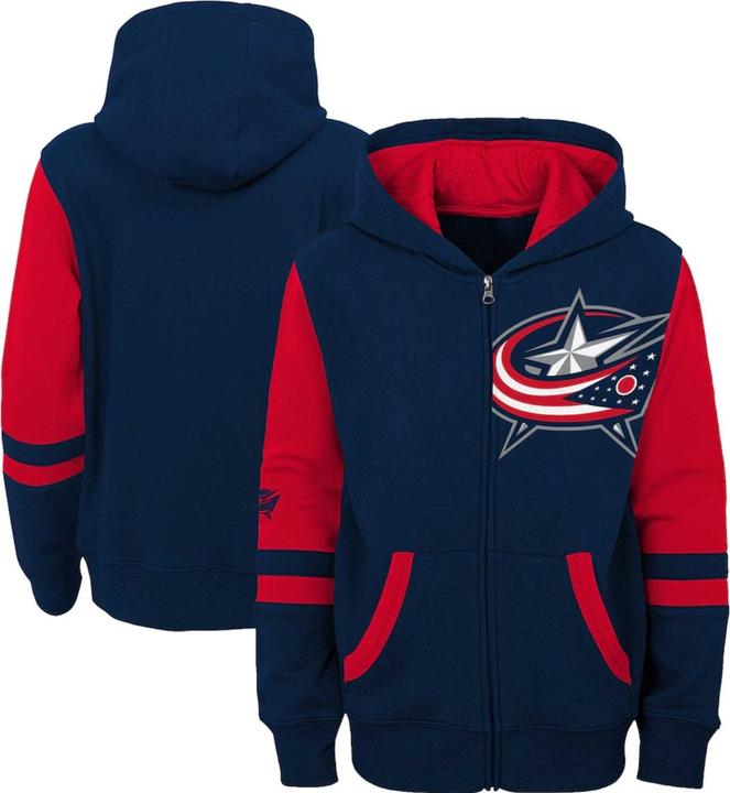 Image du produit Outerstuff NHL YTH Sweat à capuche avec fermeture éclair sur toute la longueur (Columbus, 12 M)