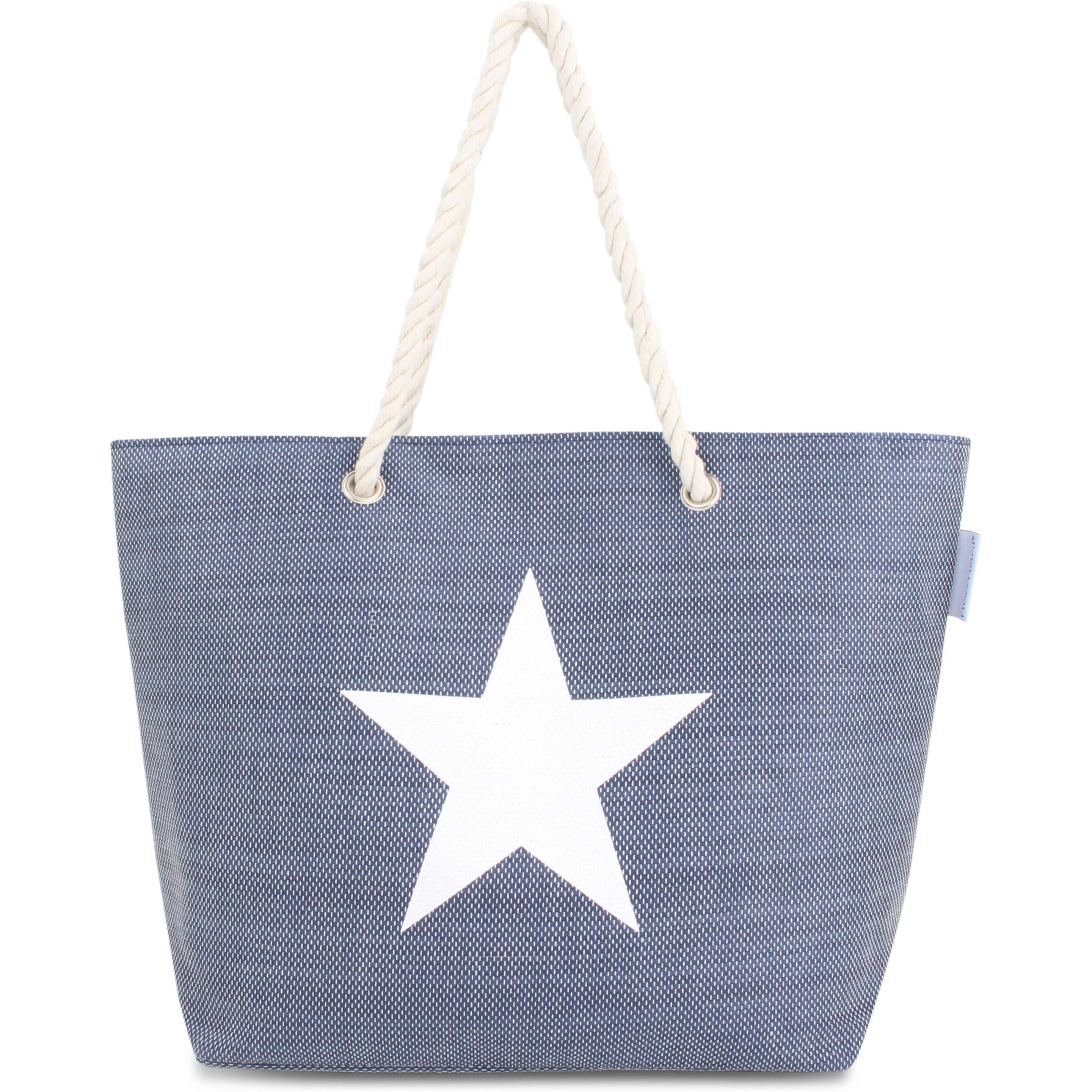 Normani, Tasche, Sommer-Umhängetasche, Strandtasche, Blau, (17 l)