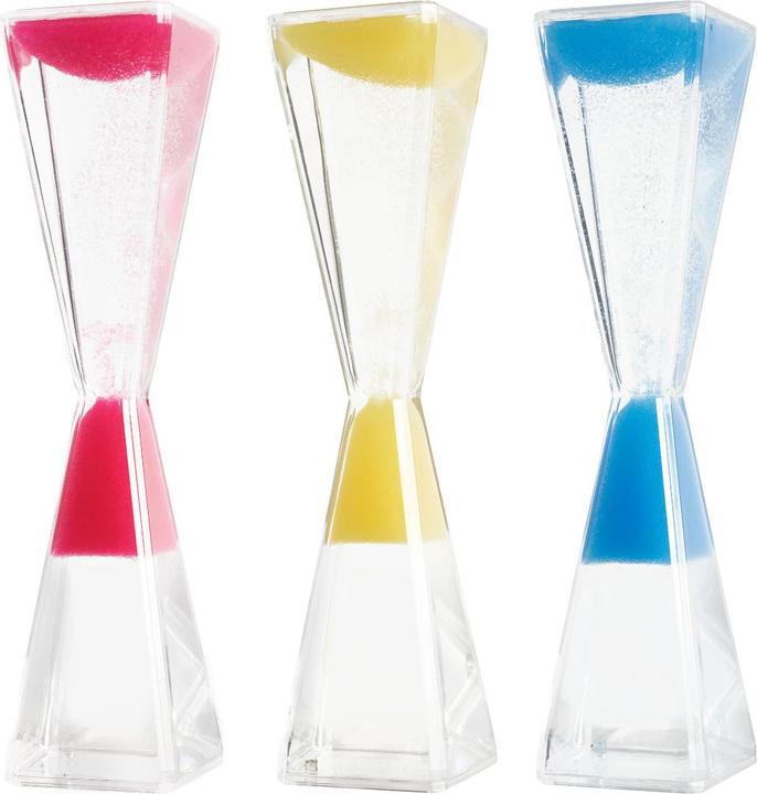 Actual product image The twiddlers Flüssige Sanduhr Gravity Liquid Motion Timer 3er-Set