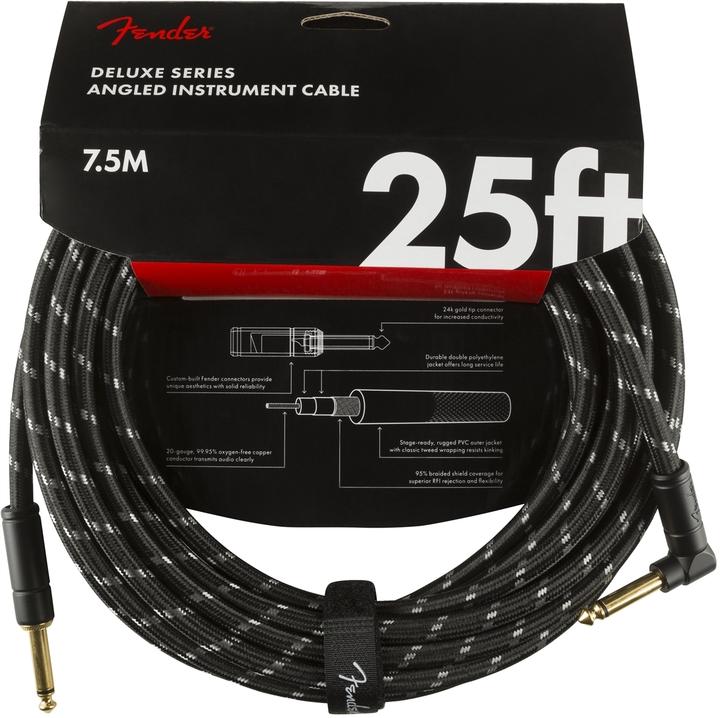 Actual product image Fender Deluxe Series Instrument Cable (7.50 m, 6.3mm jack cable)
