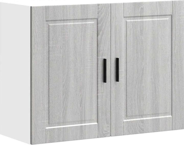 Image du produit VidaXL Armoire suspendue de cuisine Porto Gris Sonoma Matériau dérivé du bois Armoire murale de cuisine (80 x 31 x 60 cm)