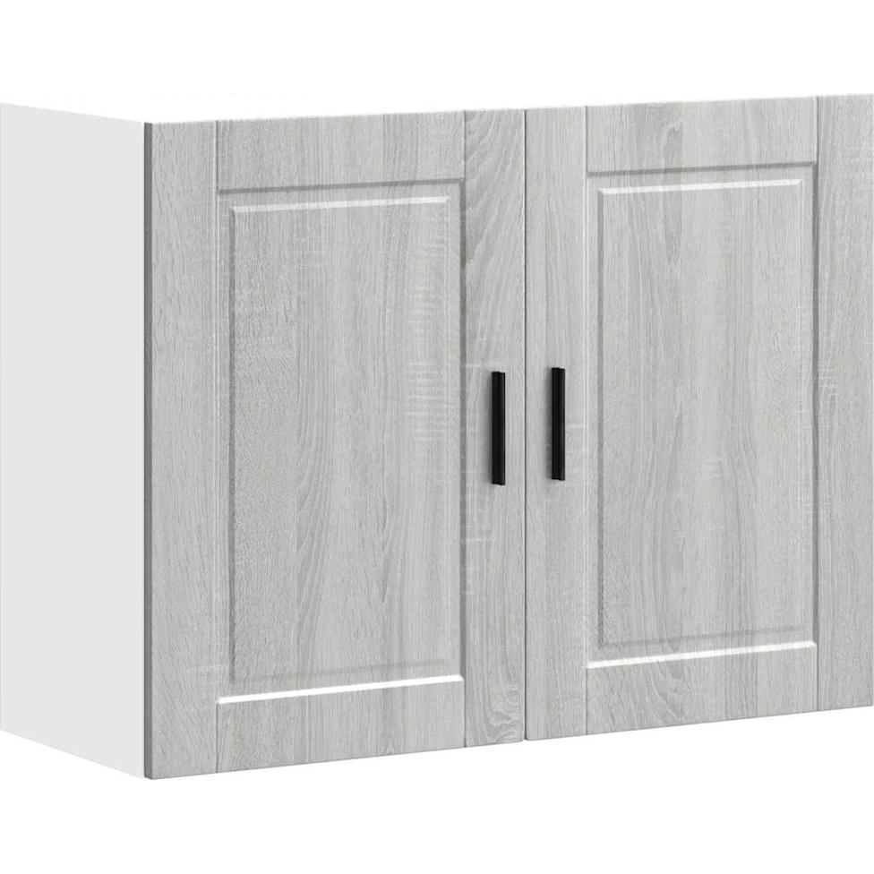 VidaXL, Regal, Küchen-Hängeschrank Porto Grau Sonoma Holzwerkstoff Wandschrank Küche (80 x 31 x 60 cm)