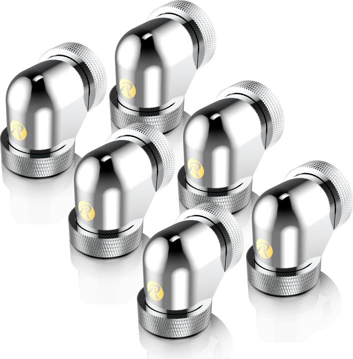 Actual product image Raijintek Pelias D140906, 14mm, 90 degree adapter - 6-pack