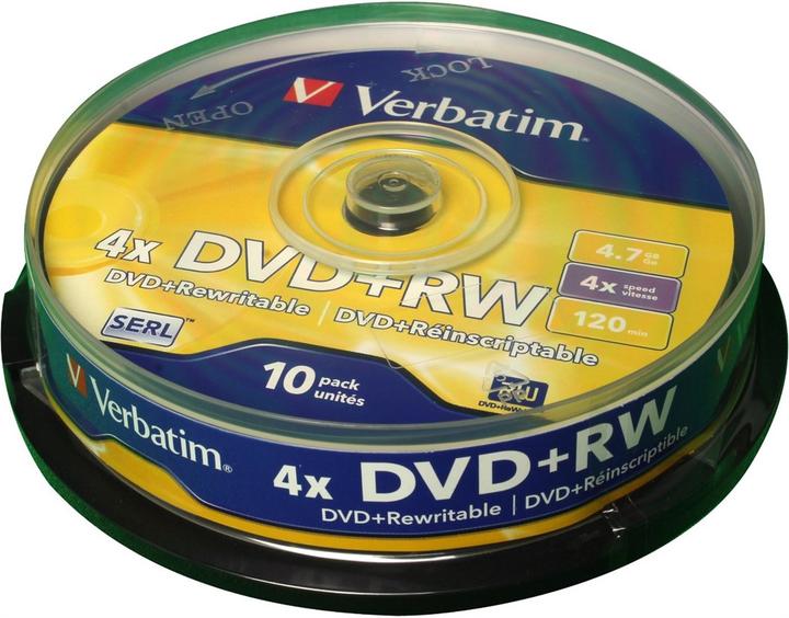 Produktbild Verbatim Dvd+Rw (10x)