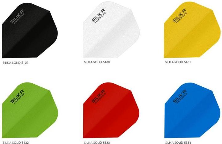 Actual product image Harrows Silika Solid Shape Flights Black