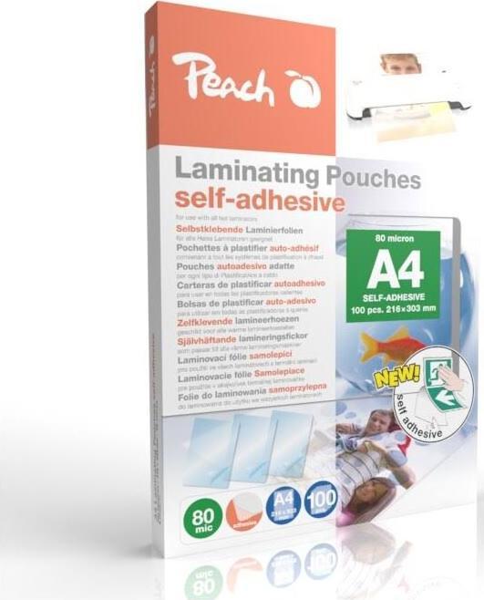 Produktbild Peach Laminierfolie A4 (A4, 100 Stk., 80 µm)