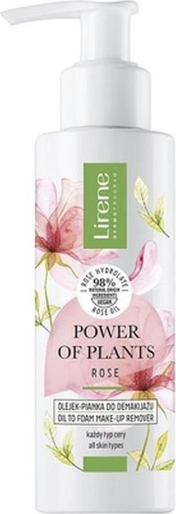 Lirene LIRENE Power of Plants olejek-pianka do demakijażu Róża 145ml (Reinigungsschaum, 145 ml)