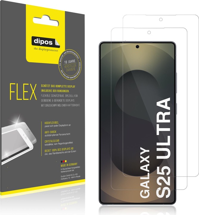 Produktbild Dipos 3D Full Cover Schutzfolie (1 Stück, Samsung Galaxy S25 Ultra)