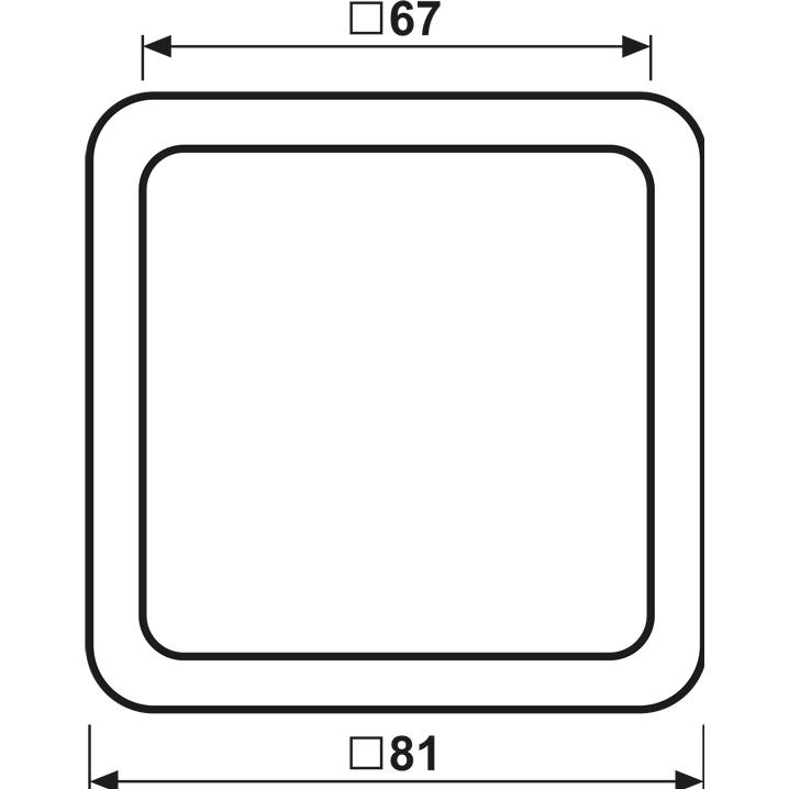 Thumbnail - JUNG, Zubehör Schalterprogramm, Einbaurahmen 1f ge glz CD / CD 500 Kst CD581GLGE
