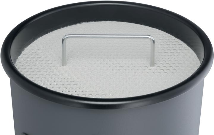 Actual product image Durable Wastebasket metal with ashtray round (17 l)