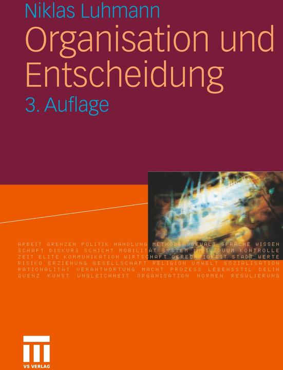 Produktbild Organisation und Entscheidung (Deutsch, Niklas Luhmann, 2011)