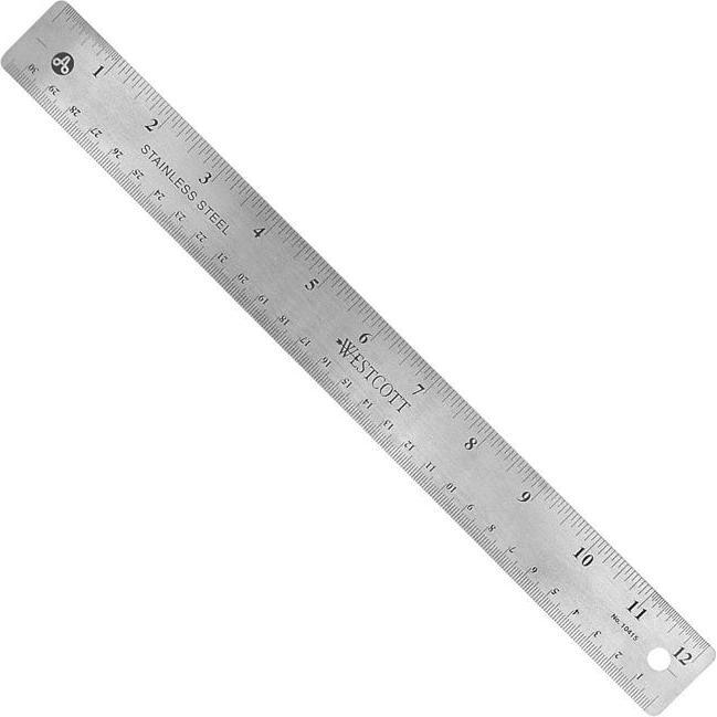 Westcott, Lineal, Metall-Lineal (300 mm)