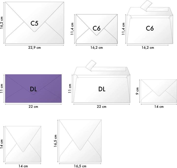 Actual product image Clairefontaine Envelopes (DL, 120x)