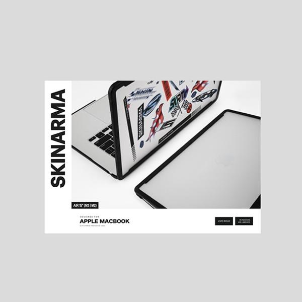 Produktbild Skinarma case Henko MacBook Air 15" (M3-M2) frost clear