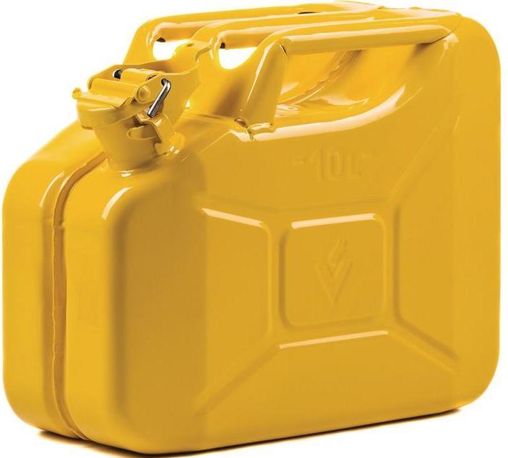 Produktbild Valpro Kraftstoffkanister Inhalt 10 l Zinkgelb RAL 1018 Stahlblech 0,9 mm L345xB165xH275mm
